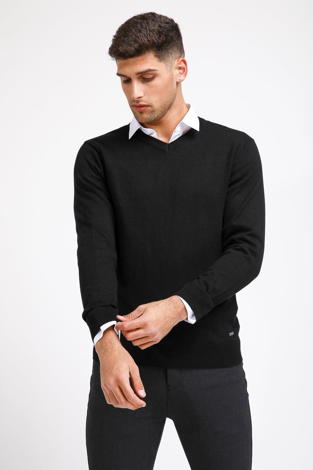 KENNETH COLE - סריג PROMO V שחור - MASHBIR//365