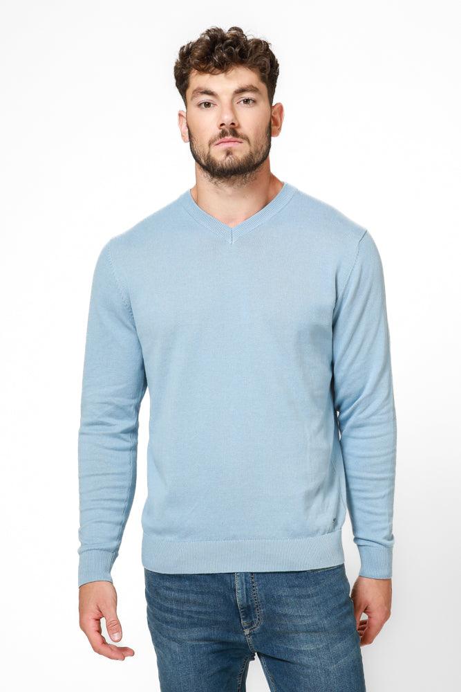 KENNETH COLE - סריג PROMO V תכלת - MASHBIR//365