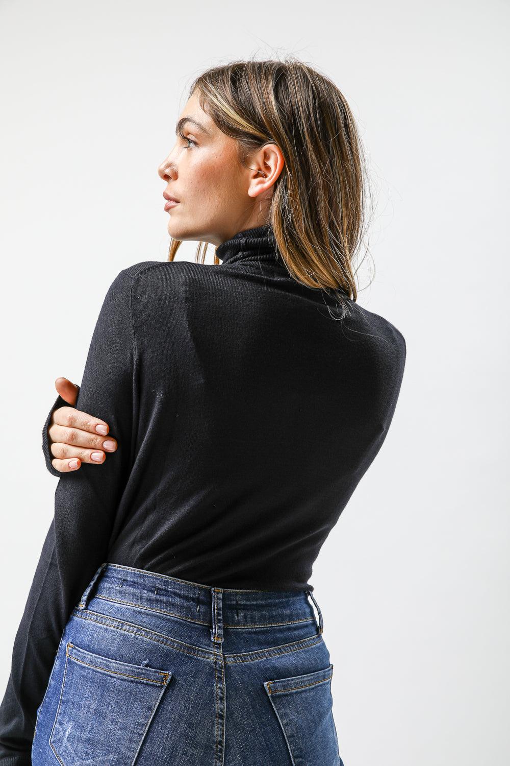 KENNETH COLE - סריג T NECK נייבי - MASHBIR//365