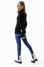 KENNETH COLE - סריג T NECK שחור - MASHBIR//365