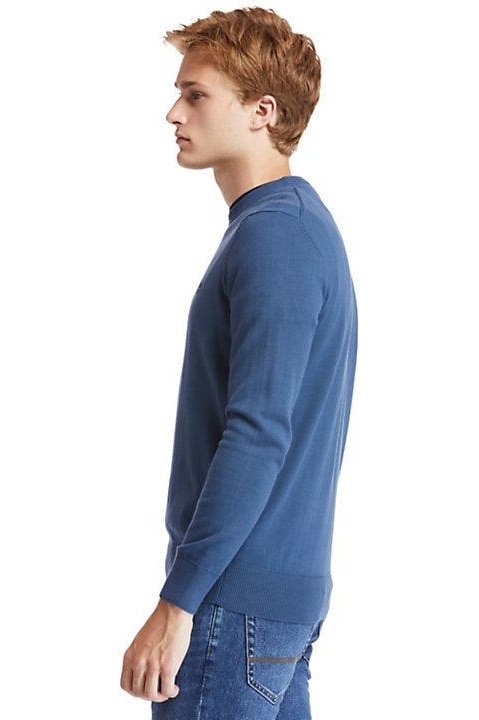 TIMBERLAND - סריג כחול לוגו רקום - MASHBIR//365