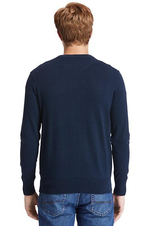 TIMBERLAND - סריג כחול נייבי לוגו רקום - MASHBIR//365