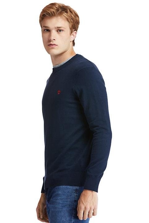 TIMBERLAND - סריג כחול נייבי לוגו רקום - MASHBIR//365