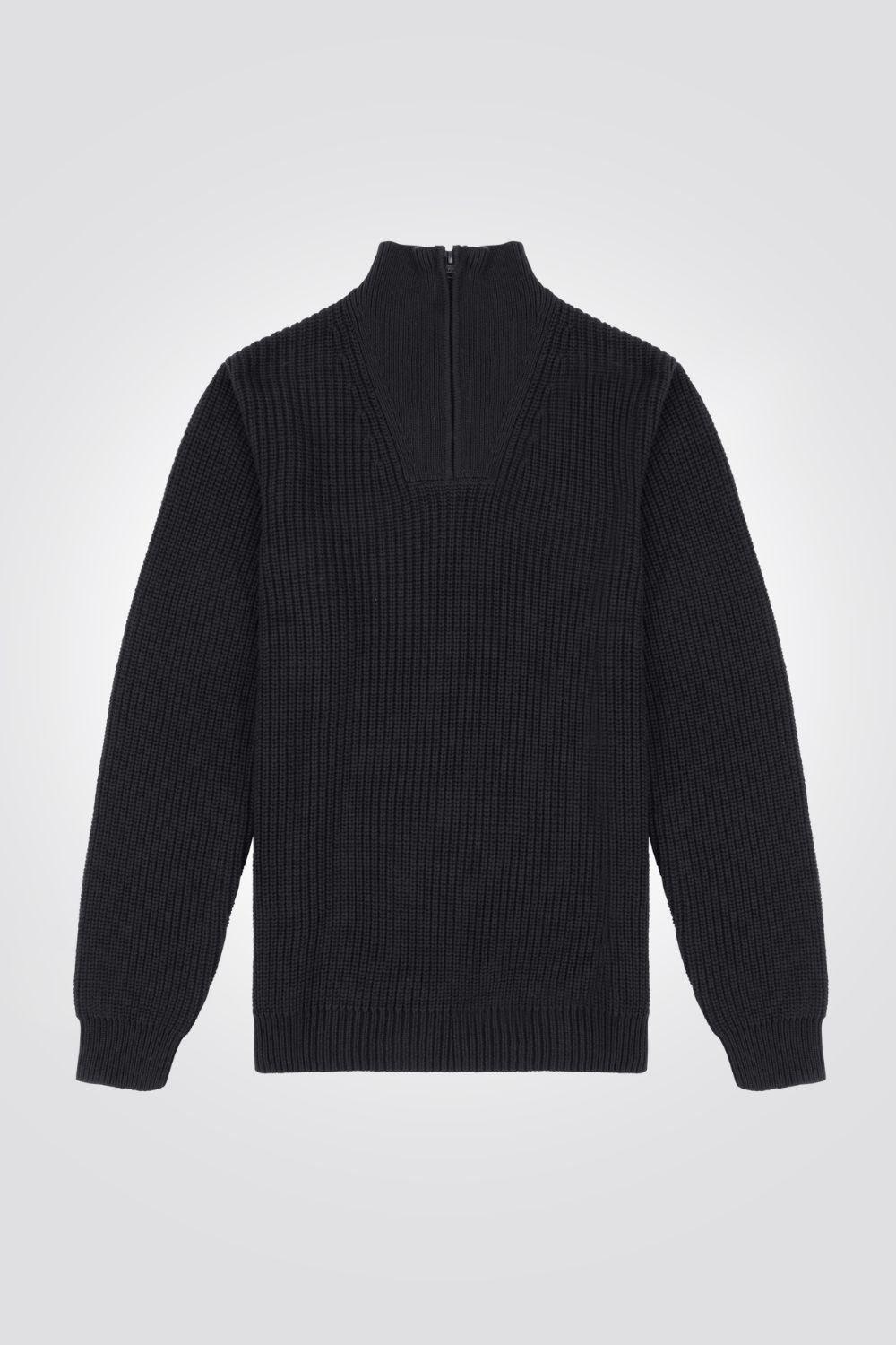 WRANGLER - סריג צווארון גולף בצבע אפור - MASHBIR//365