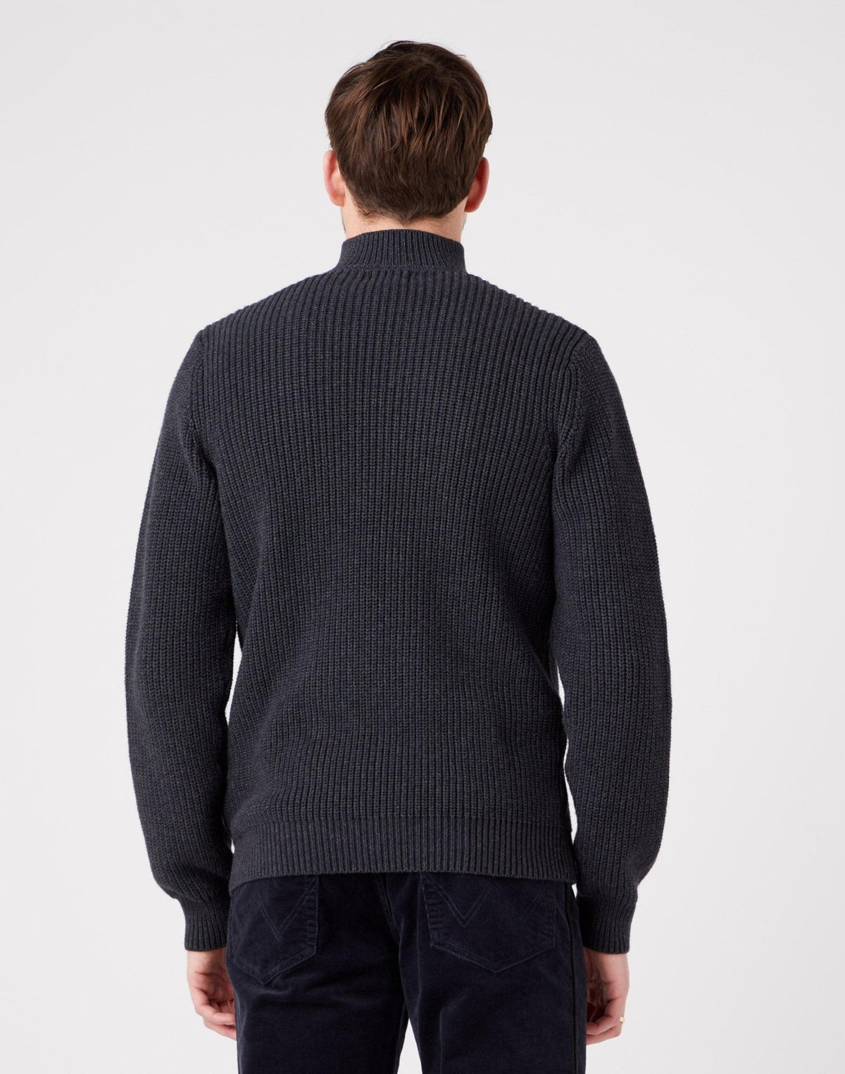 WRANGLER - סריג צווארון גולף בצבע אפור - MASHBIR//365