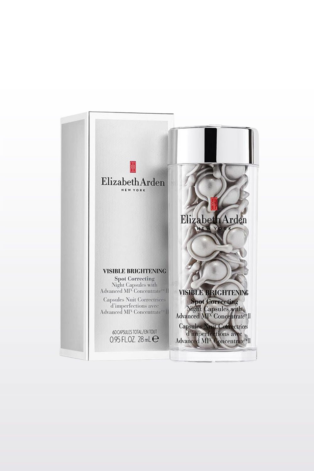 Elizabeth Arden - סרום קפסולות לילה להענקת מרקם עור בהיר וזוהר 60 יחידות - MASHBIR//365