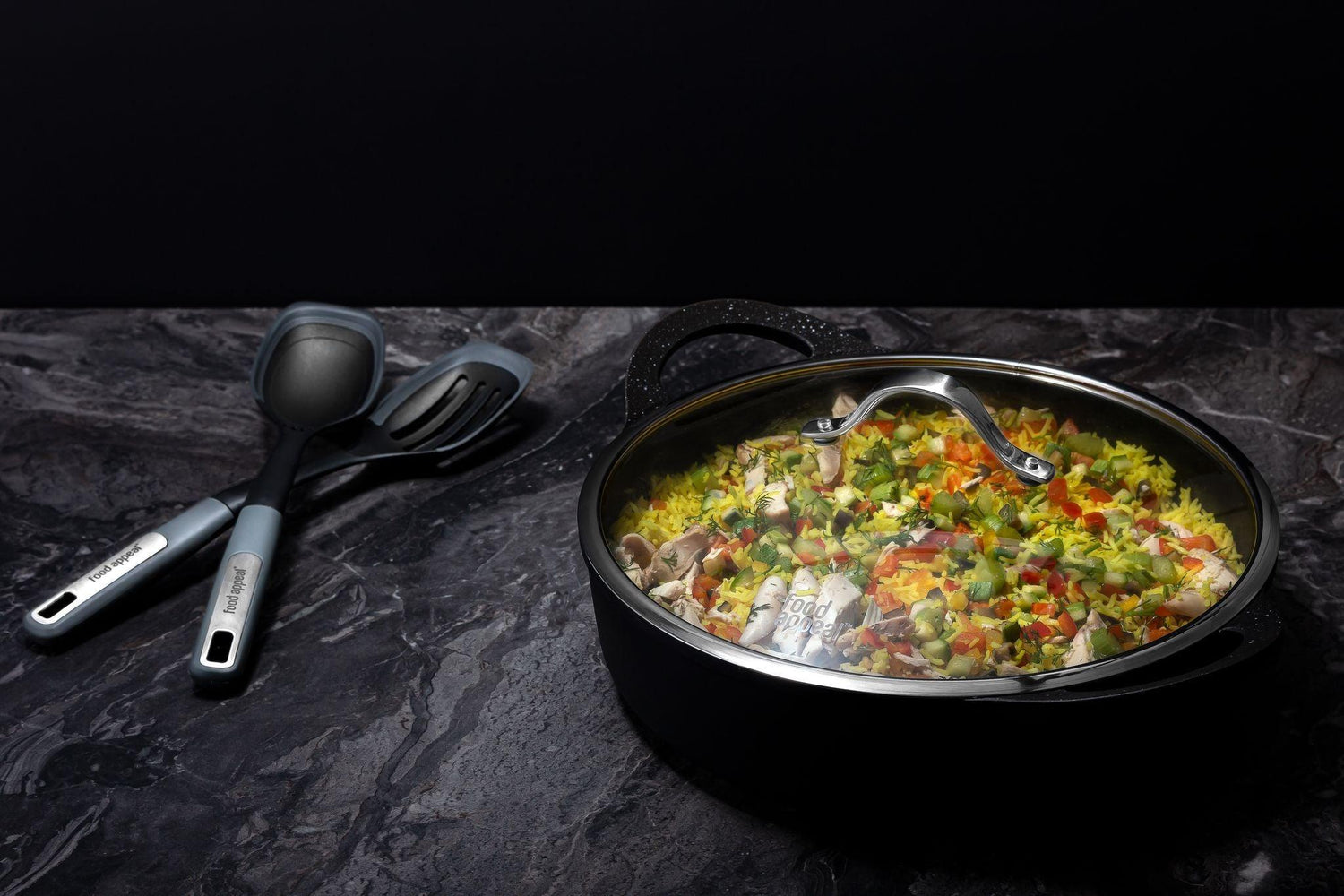 FOOD APPEAL - סוטאז' 28 ס"מ BLACK MARBLE - MASHBIR//365