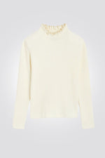 OKAIDI - סוודר גולף ילדות בצבע שמנת - MASHBIR//365