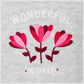 OKAIDI - סוודר ילדות אפור מלאנג' בהיר עם ריקמת פרחים ורודים - MASHBIR//365 - 4
