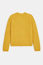 OKAIDI - סוודר קרדיגן בצבע צהוב לילדות - MASHBIR//365