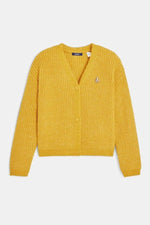 OKAIDI - סוודר קרדיגן צהוב לנערות - MASHBIR//365