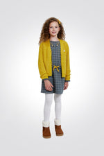 OKAIDI - סוודר קרדיגן צהוב לנערות - MASHBIR//365