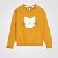 OKAIDI - סוודר חתול רקום בצבע צהוב לילדות - MASHBIR//365 - 1