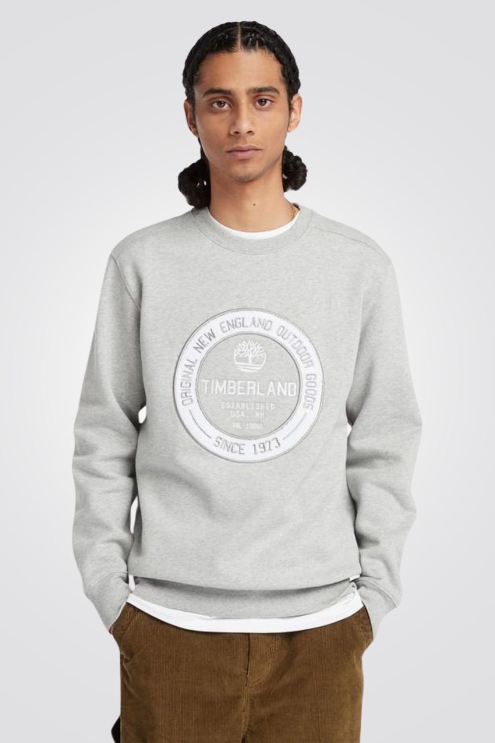 TIMBERLAND - סווטישירט לגברים בצבע אפור - MASHBIR//365