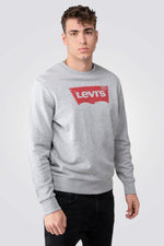 LEVI'S - סווטשירט אפור LEVI'S GRAPHIC CREW - MASHBIR//365