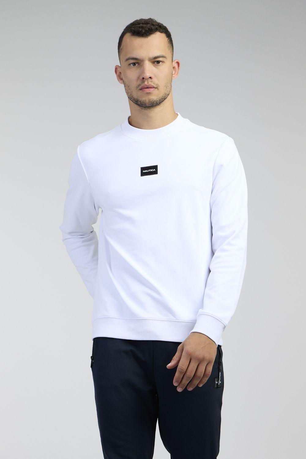 NAUTICA - סווטשירט בצבע לבן - MASHBIR//365