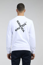NAUTICA - סווטשירט בצבע לבן - MASHBIR//365