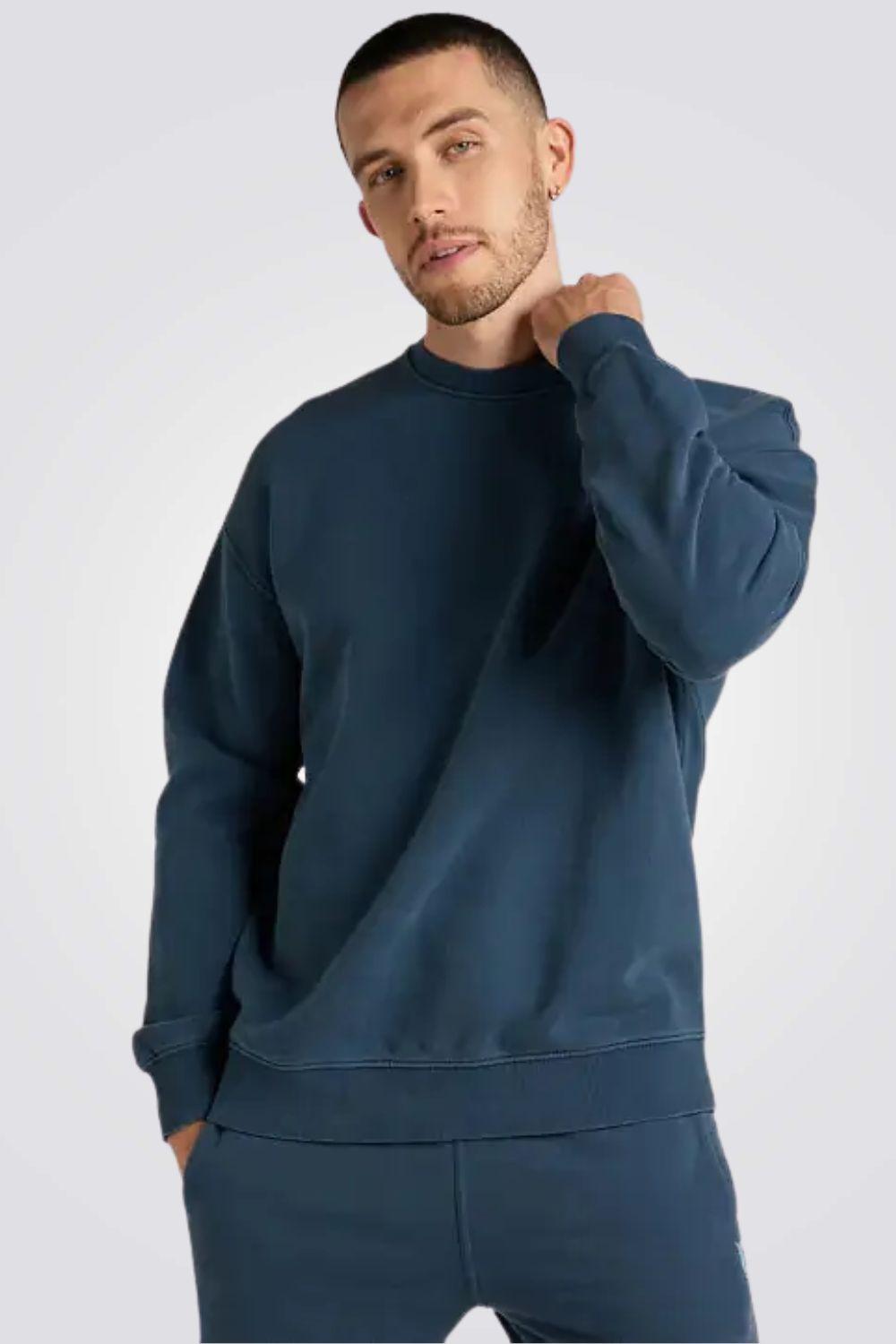 LEE - סווטשירט בצבע כחול - MASHBIR//365