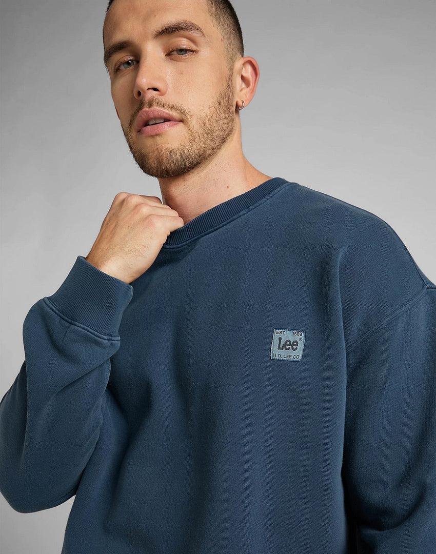 LEE - סווטשירט בצבע כחול - MASHBIR//365