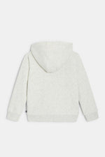 OKAIDI - סווטשירט בטנת פליז בצבע לבן לילדים - MASHBIR//365