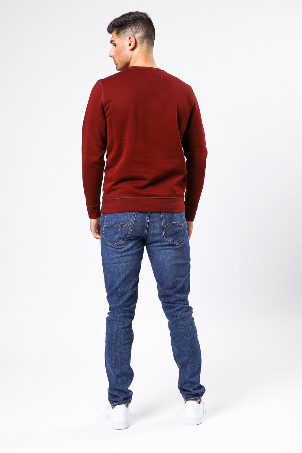 NAUTICA - סווטשירט בורדו לוגו רקום - MASHBIR//365