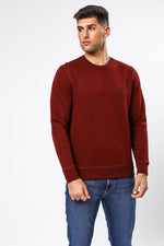 NAUTICA - סווטשירט בורדו לוגו רקום - MASHBIR//365