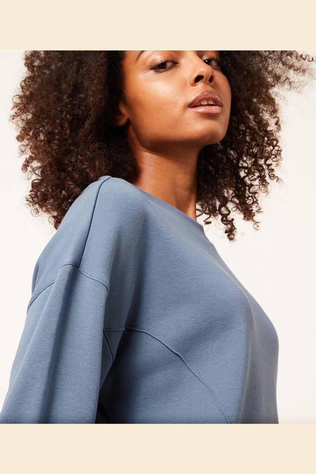 ETAM - סווטשירט CARMELA כחול - MASHBIR//365