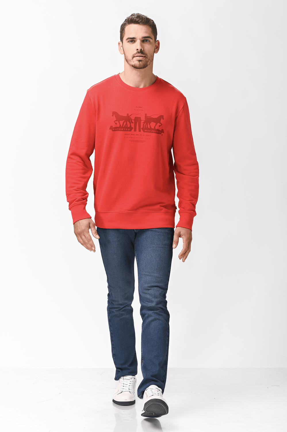 LEVI'S - סווטשירט CHINESE צבע אדום - MASHBIR//365