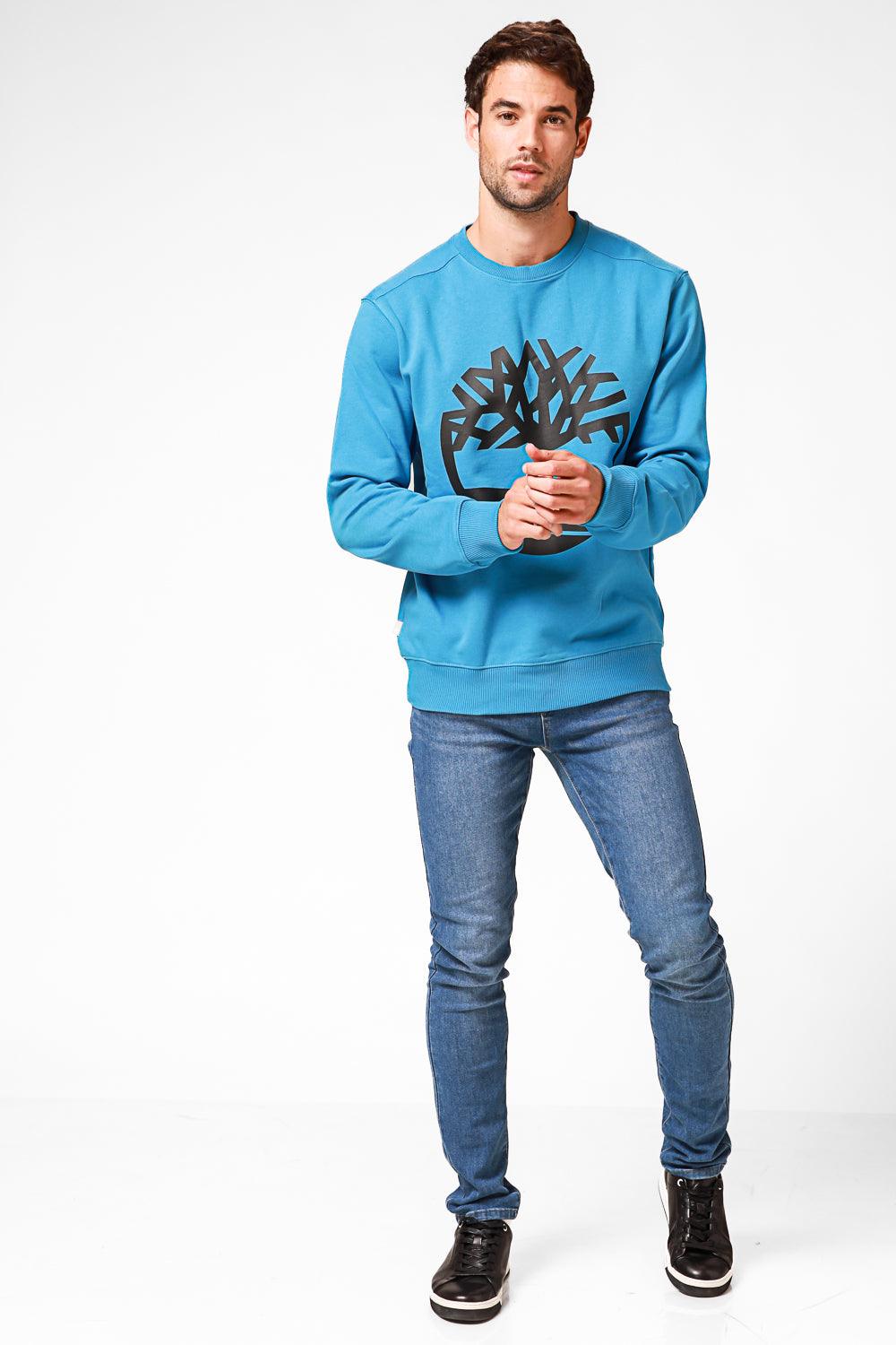 TIMBERLAND - סווטשירט CREW צבע כחול - MASHBIR//365