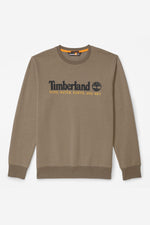 TIMBERLAND - סווטשירט CREW בצבע ירוק זית - MASHBIR//365