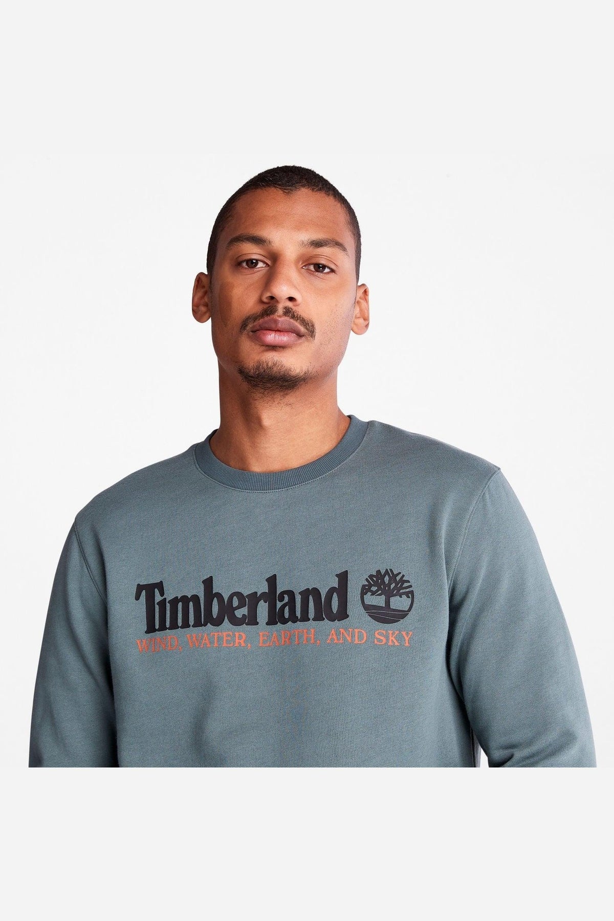 TIMBERLAND - סווטשירט CREW בצבע טורקיז - MASHBIR//365