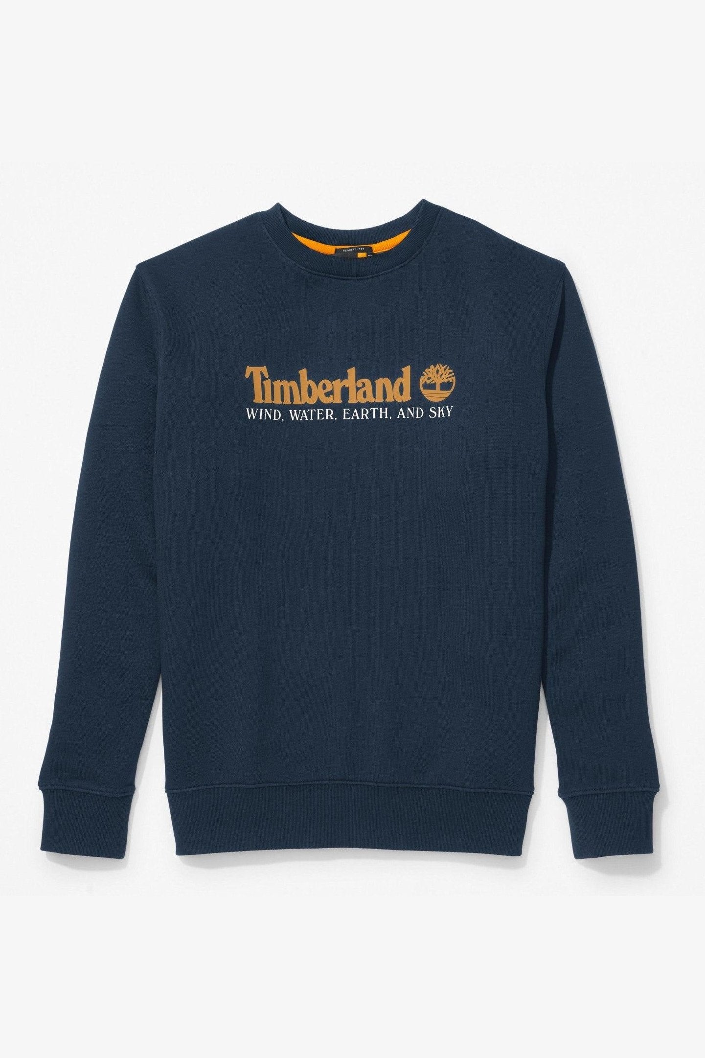 TIMBERLAND - סווטשירט CREW רקמת לוגו צבע נייבי - MASHBIR//365
