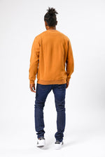 TIMBERLAND - סווטשירט CREW רקמת לוגו חרדל - MASHBIR//365