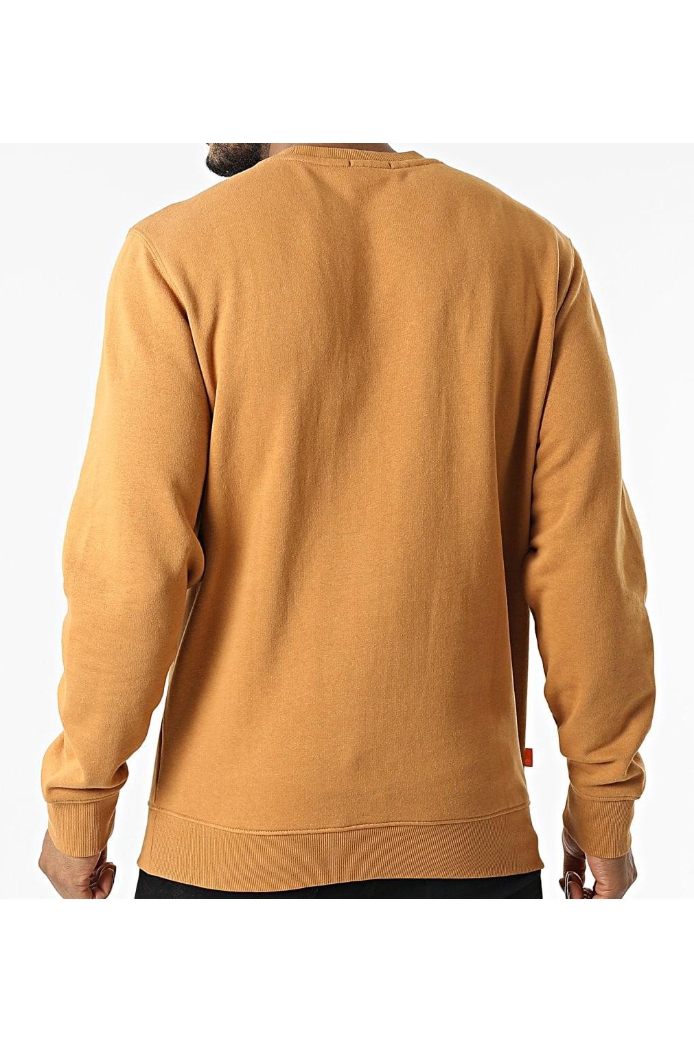 TIMBERLAND - סווטשירט CREW רקמת לוגו חרדל - MASHBIR//365