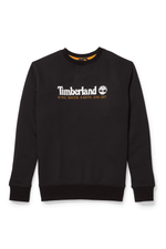 TIMBERLAND - סווטשירט CREW רקמת לוגו שחור - MASHBIR//365