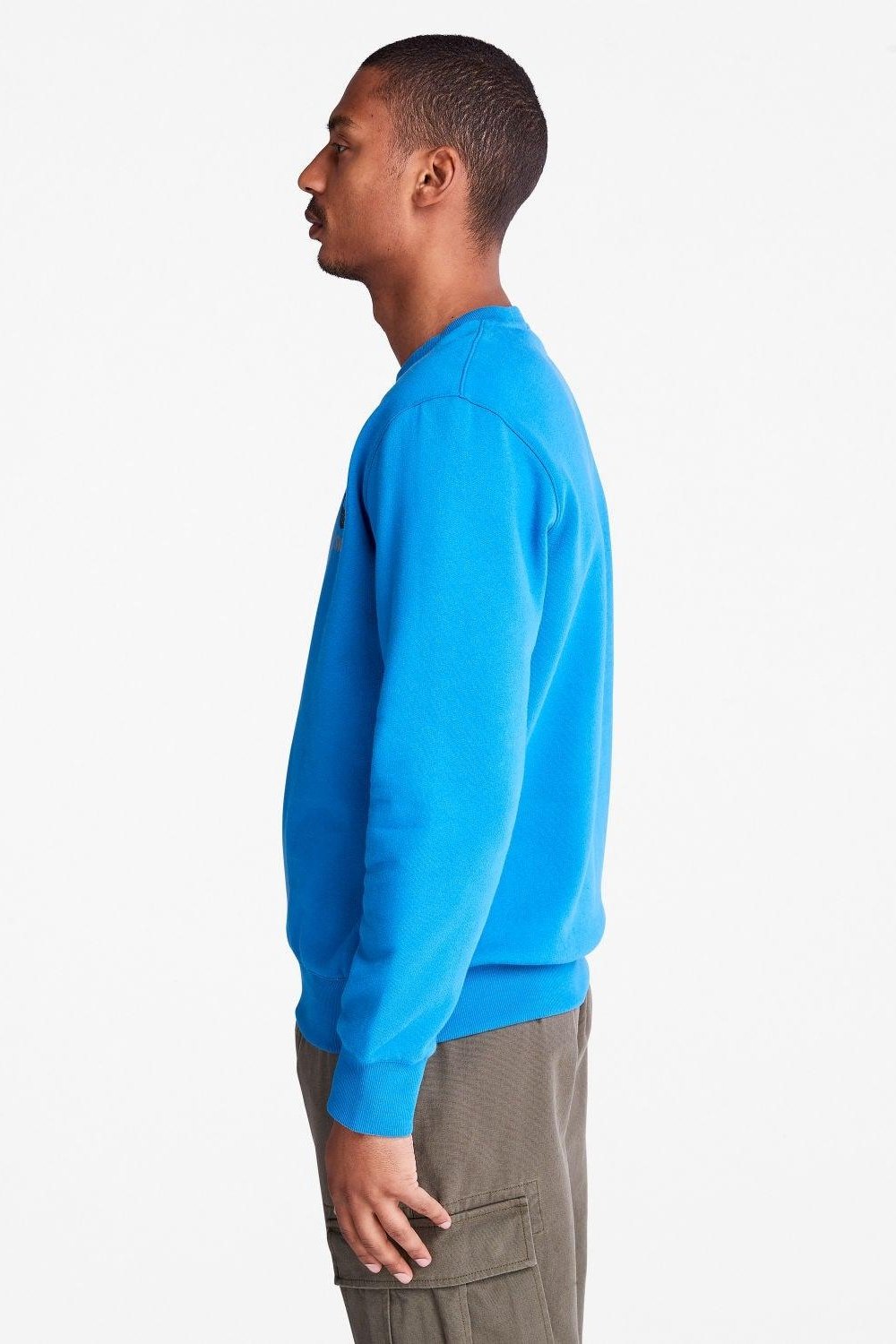 TIMBERLAND - סווטשירט CREW רקמת לוגו כחול - MASHBIR//365