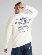 LEE - סווטשירט ECRU בצבע שמנת - MASHBIR//365