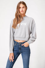 LEVI'S - סווטשירט GRAPHIC LAUNDRY DAY CREWNECK אפור - MASHBIR//365