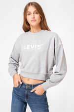 LEVI'S - סווטשירט GRAPHIC LAUNDRY DAY CREWNECK אפור - MASHBIR//365