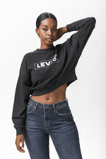 LEVI'S - סווטשירט GRAPHIC LAUNDRY DAY CREWNECK שחור - MASHBIR//365