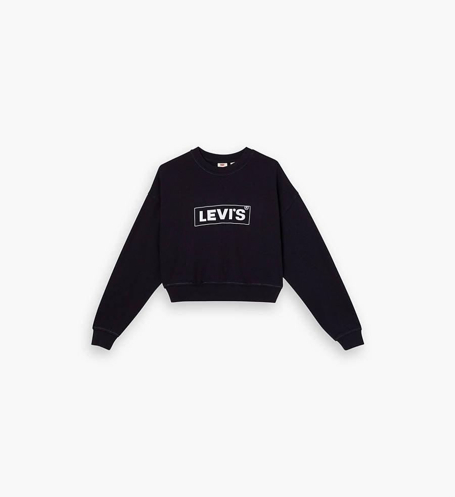 LEVI'S - סווטשירט GRAPHIC LAUNDRY DAY CREWNECK שחור - MASHBIR//365