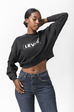 LEVI'S - סווטשירט GRAPHIC LAUNDRY DAY CREWNECK שחור - MASHBIR//365