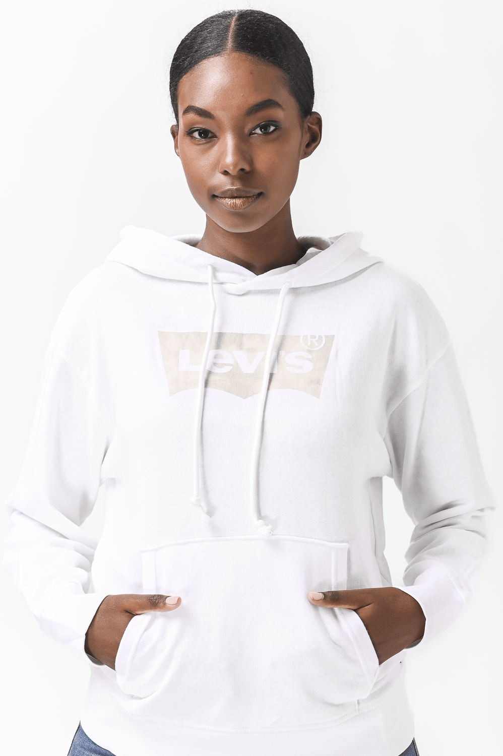 LEVI'S - סווטשירט GRAPHIC STANDARD צבע לבן - MASHBIR//365