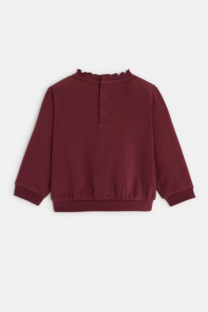 OBAIBI - סווטשירט הדפס פרחים סגול לתינוקות - MASHBIR//365