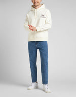 LEE - סווטשירט הדפס לוגו בצבע בז' - MASHBIR//365