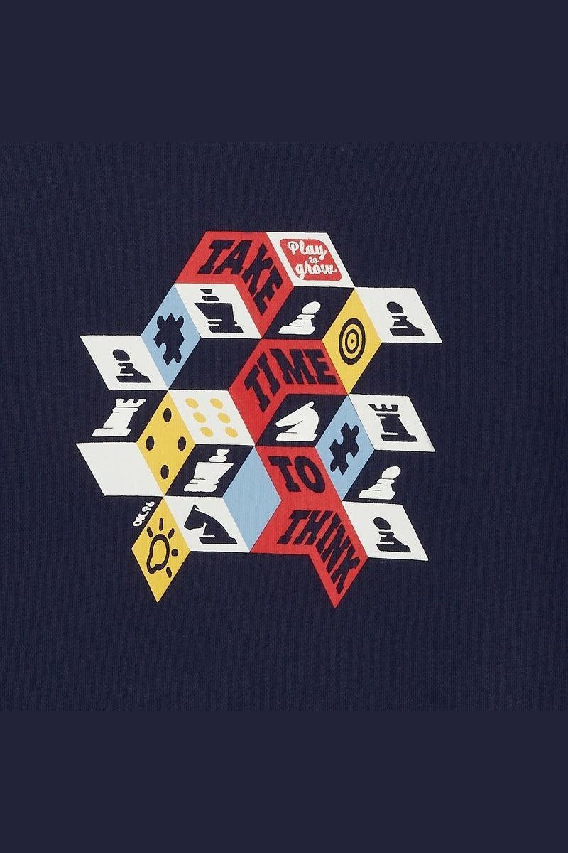 OKAIDI - סווטשירט טיים בצבע נייבי לילדים - MASHBIR//365