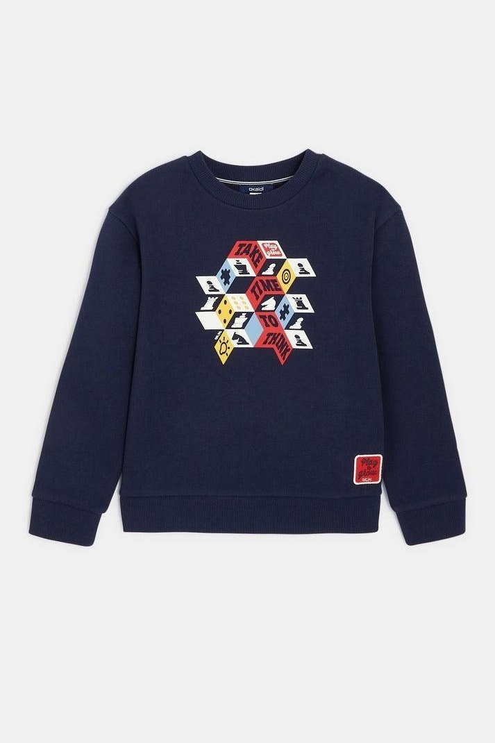 OKAIDI - סווטשירט טיים בצבע נייבי לילדים - MASHBIR//365