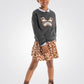 OKAIDI - סטוושירט ילדות אפור עם ריקמת פרפר חומה - MASHBIR//365 - 1