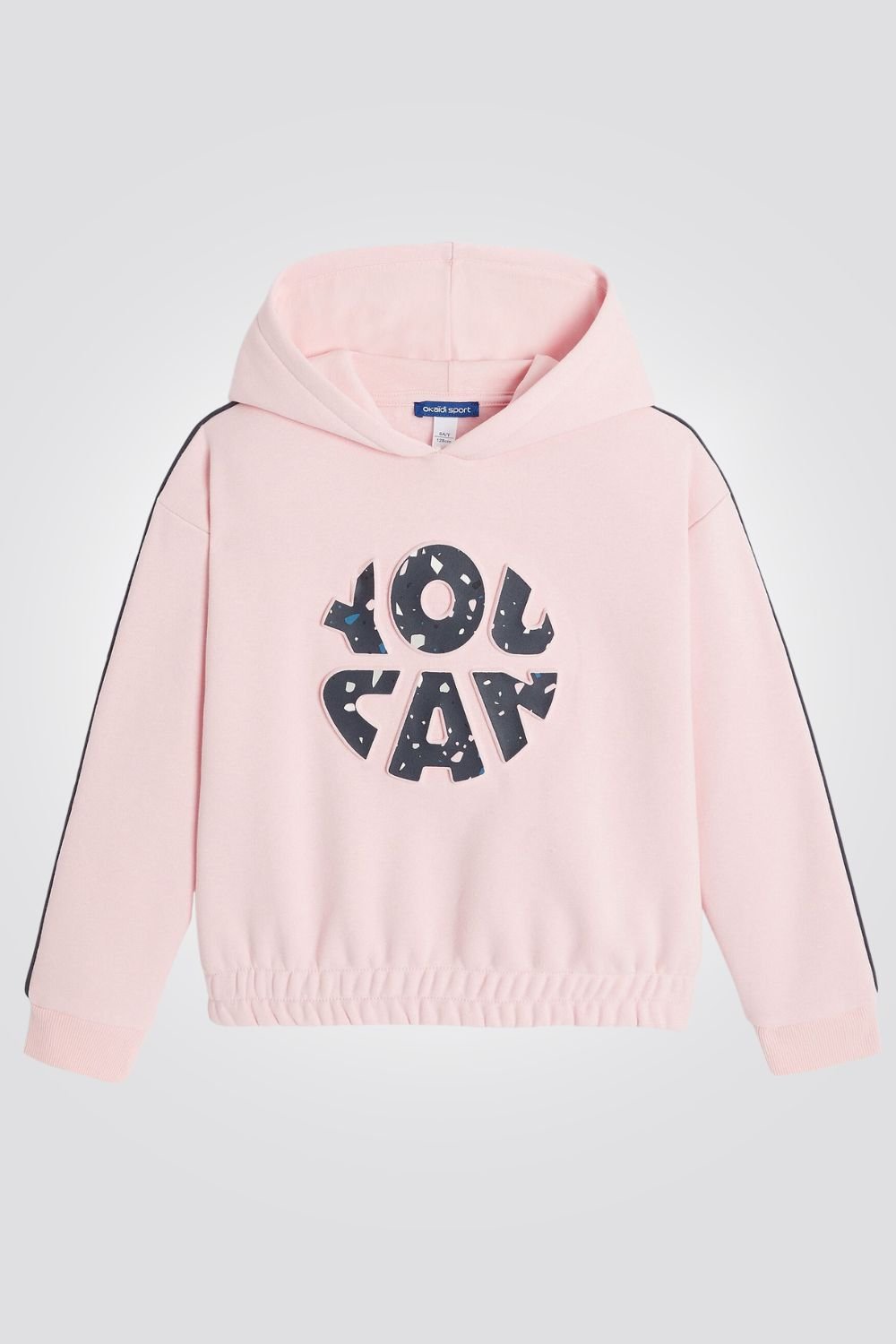 OKAIDI - סווטשירט ילדות עם קאפושון הדפס בחזית בורוד - MASHBIR//365