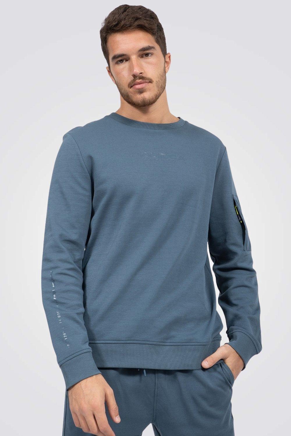 NAUTICA - סווטשירט קפוצ'ון DARK BLUE - MASHBIR//365